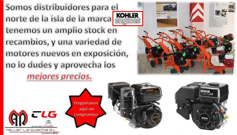 SOMOS DISTRIBUIDORES AUTORIZADOS DE LA MARCA DE MOTOCULTORES KHOLER PARA LA LA ISLA DE TENERIFE SOMOS DISTRIBUIDORES AUTORIZADOS DE LA MARCA DE MOTOCULTORES KHOLER PARA LA LA ISLA DE TENERIFE