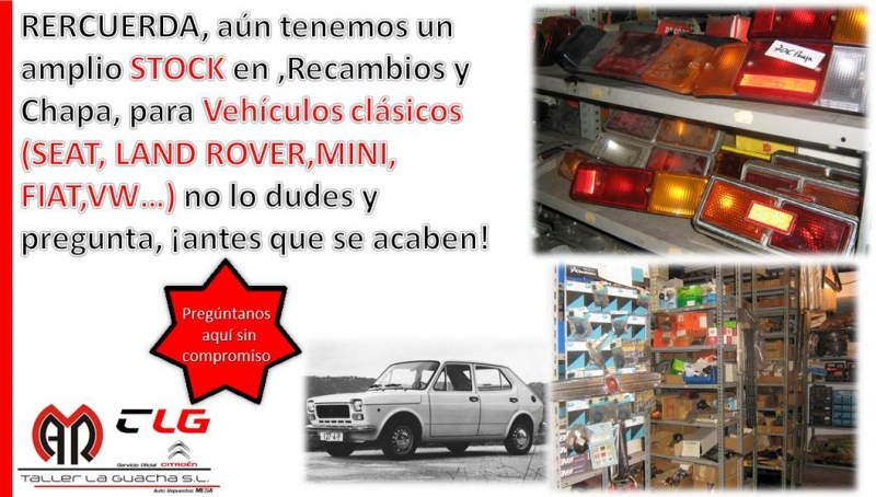 RECAMBIOS PARA VEHÍCULOS CLASICOS RECAMBIOS PARA VEHÍCULOS CLASICOS
