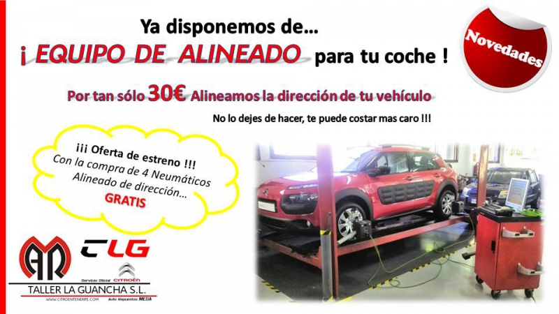Ya disponemos de Equipo de ALINEADO para tu coche!! Ya disponemos de Equipo de ALINEADO para tu coche!!
