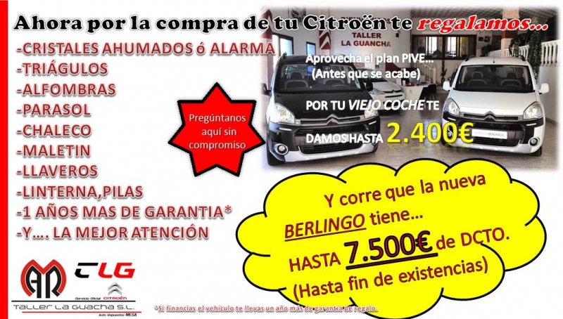 POR LA COMPRA DE TU CITROÉN NUEVO LLÉVATE MUCHOS REGALOS!!!!! POR LA COMPRA DE TU CITROÉN NUEVO LLÉVATE MUCHOS REGALOS!!!!!