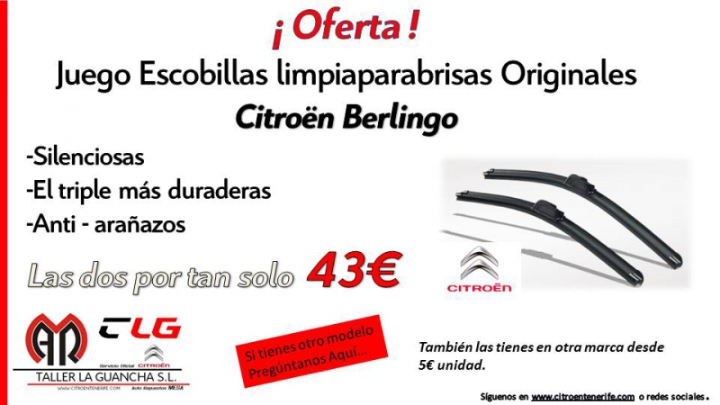 Sigues con las escobillas de tu coche en mal estado, ahora te hacemos un precio de locura en la ESCOBILLAS ORIGINALES DE TU COCHE. Sigues con las escobillas de tu coche en mal estado, ahora te hacemos un precio de locura en la ESCOBILLAS ORIGINALES DE TU COCHE.