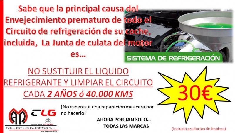 EL SISTEMA DE REFRIGERACIÓN DE TU COCHE ES MUY IMPORTANTE EL SISTEMA DE REFRIGERACIÓN DE TU COCHE ES MUY IMPORTANTE