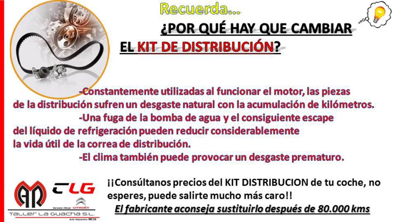 Cámbiale la distribución a tu coche desde 280€ , con piezas y m.o inlcuída... Cámbiale la distribución a tu coche desde 280€ , con piezas y m.o inlcuída...
